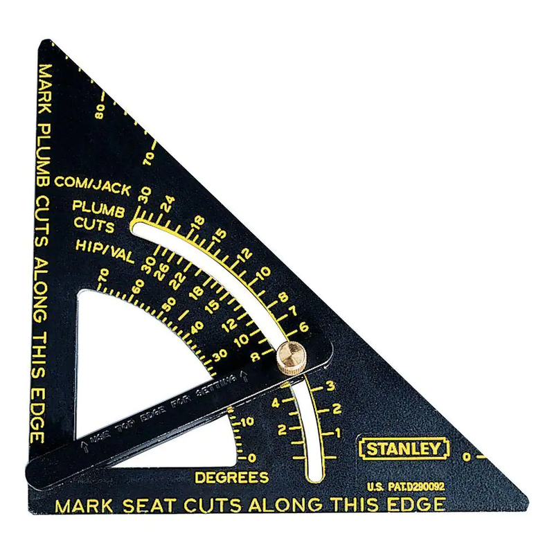 Stanley Adjustable Quick Square Layout Tool Aluminum Speed Square Saw Guide