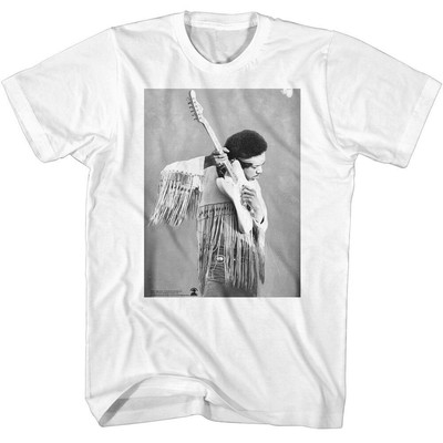 Men's Jimi Hendrix Jimi Hendrix Listen To Guitar T-shirt Small White