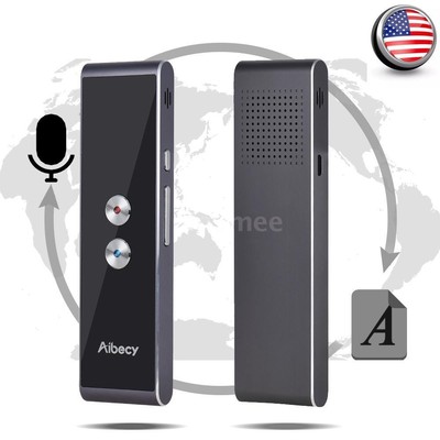 Portable Instant Voice 2-Way Translator BT 33 Languages Translation Travel H2X2