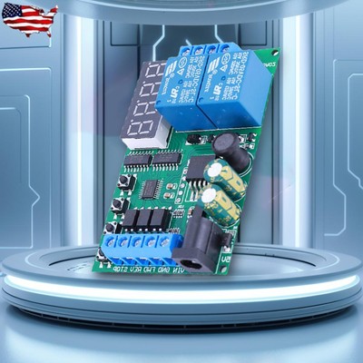 DC 5-24V Cycle Delay Relay Modules Multifunction for Toy PLC Car Garage Door