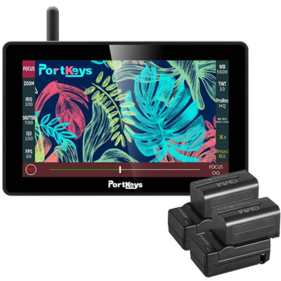 PORTKEYS BM5WR 5.5'' HDMI Touchscreen Monitor with Batteries and Chargers