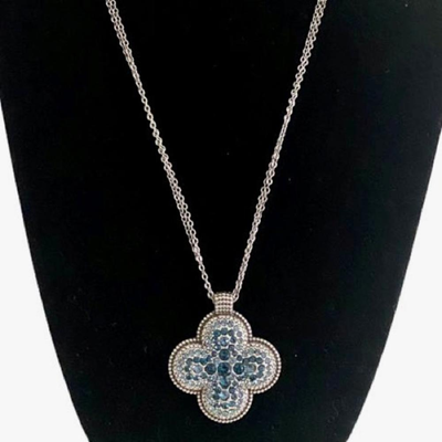 Swarovski topaz necklace deals
