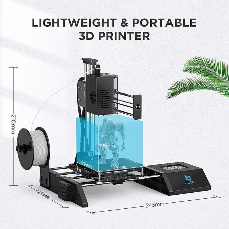 Mini 3D Printer Easy to Set Up Disassemble Perfect Gift