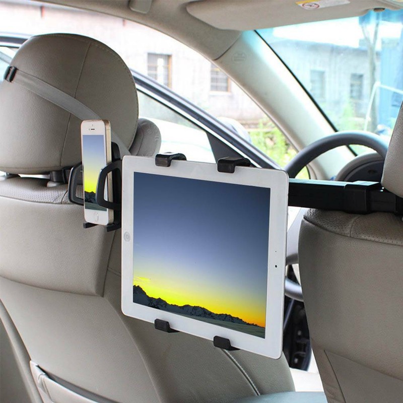 2 in 1 Tablet Halterung Auto Kopfstütze Universal Ausziehbare KFZ Kopfstützen