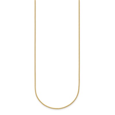 Pre-owned Diamond2deal 18k Yellow Gold Polished 1.1mm Solid Wheat 24 Inch Chain Gift For Women