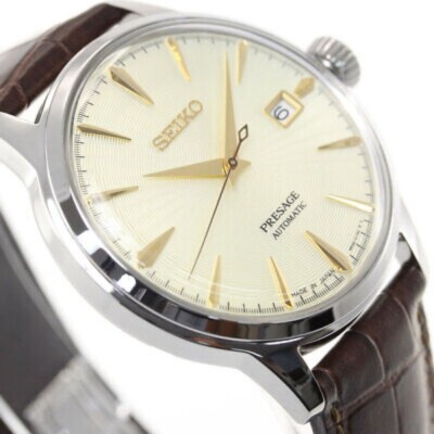 Pre-owned Seiko Presage Sary109 Champaign Gold Mechanical Automatic Men's Watch Japan
