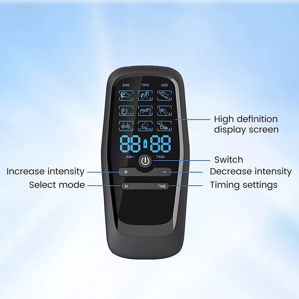 27 Modes Tens Unit Muscle Therapy Pain Relief Stimulator Machine Pulse Massager~