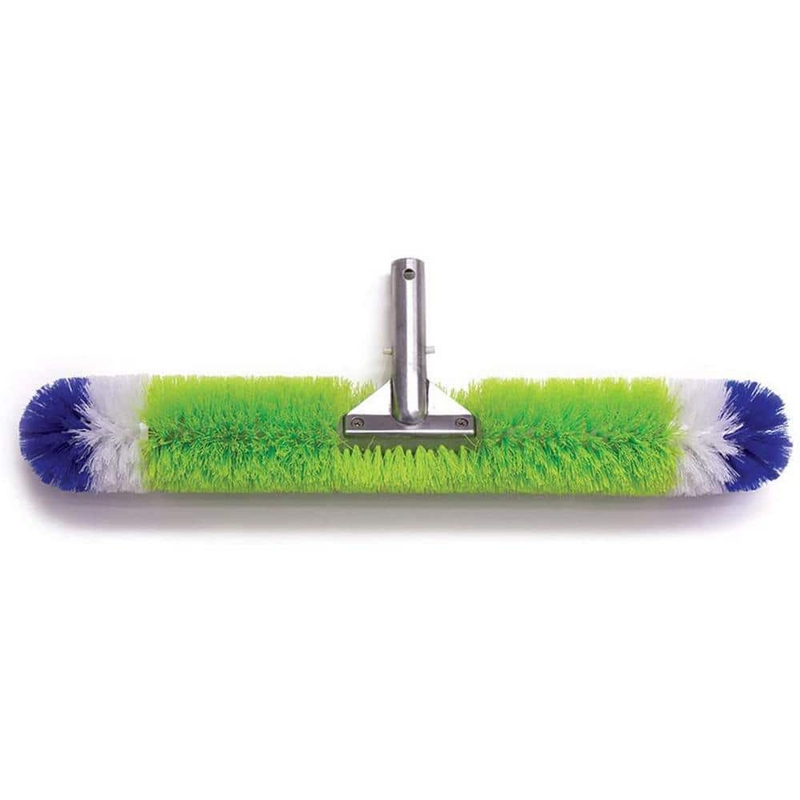 360-Degree 24 In Swimming Pool Brush Straight Works Standard Telescopic Pole