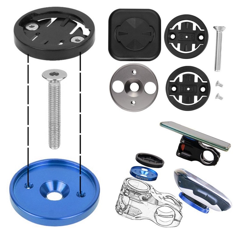 Mount Stem Top Cap Bracket Adapter Bike Computer Holder For 