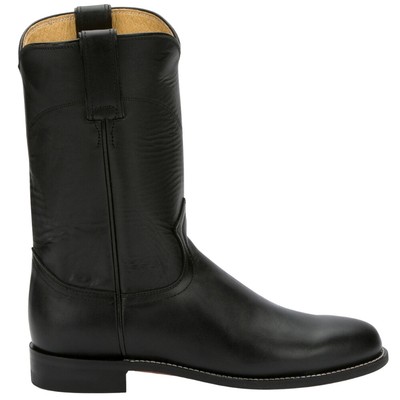 Pre-owned Justin Boots Cora Round Toe Cowboy Womens Black Dress Boots L3703