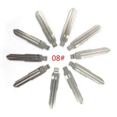 10pcs/lot Type 08# Metal Blank Uncut Flip KEYDIY/VVDI/JMD Remote Key Blade