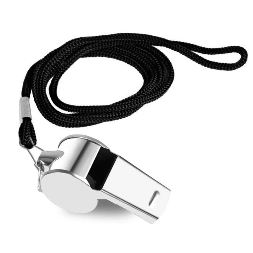 Loud Metal Whistle Soccer With Rope Professional Referee Sport Whistle