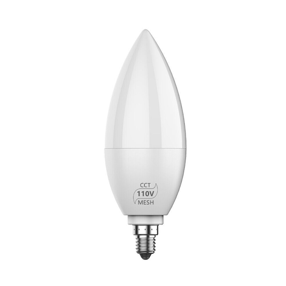 E12/E14 Smart LED Candle Light Bulb Bluetooth Control Lamp For Alexa Google Home