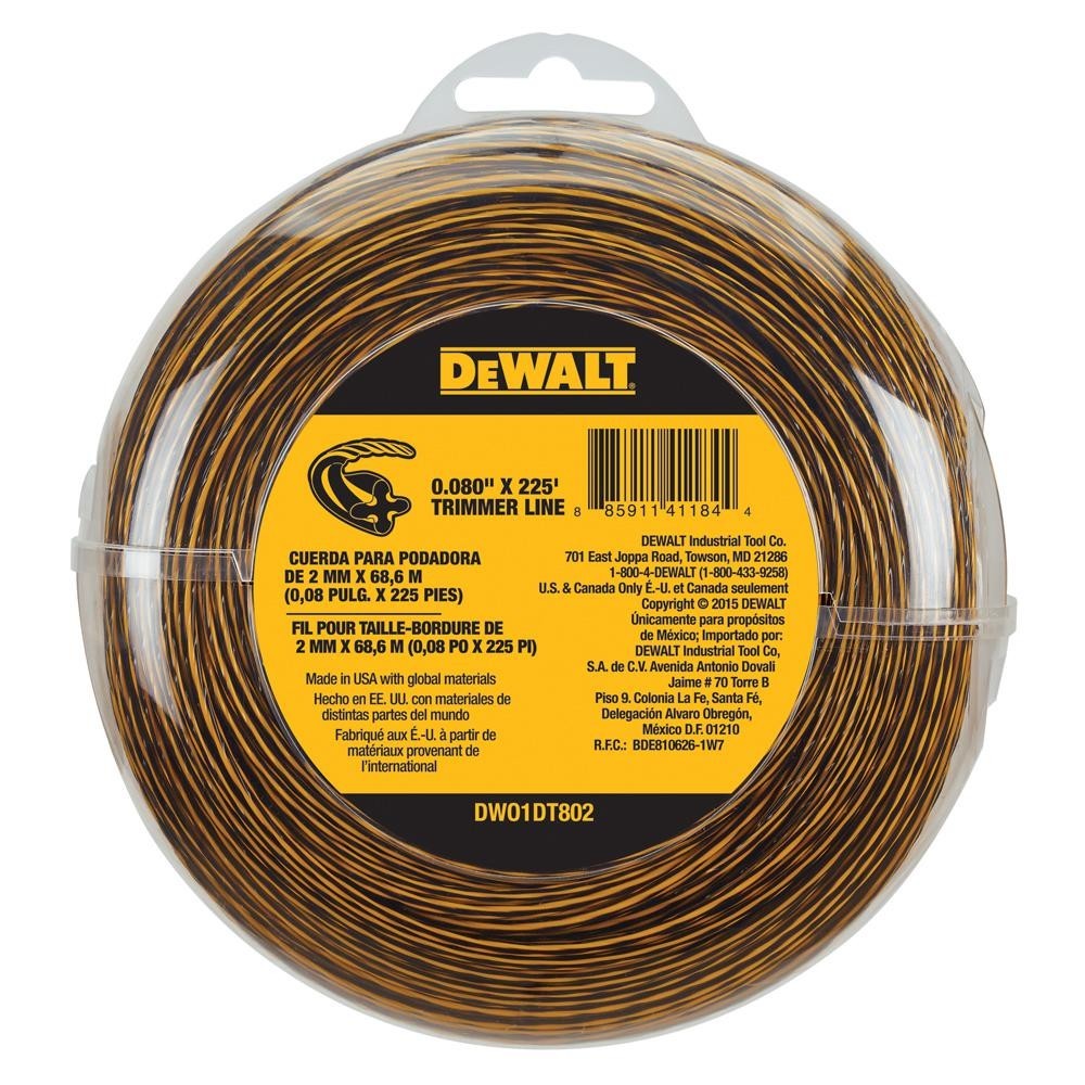 Dewalt Replacement String Trimmer Line for Cordless Battery Operated Bump Feed