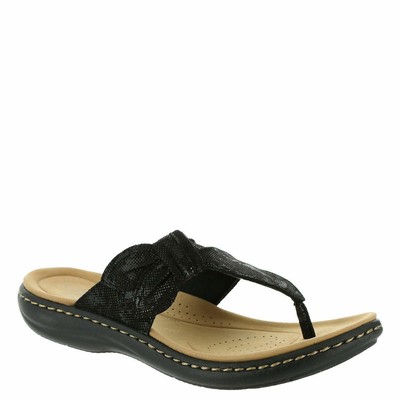 

Женские сандалии Clarks Laurieann Rae 7 C/D US - черные, Черный