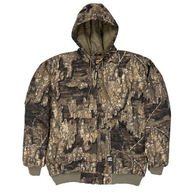 

Berne Heritage Камуфляжная куртка с капюшоном Мужские размеры  Пальто Куртки Верхняя одежда HJ, Коричневый, Berne Heritage Camouflage Hooded Jacket