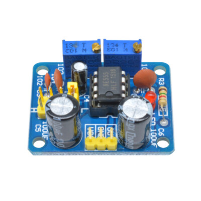 NE555 Duty Cycle and Frequency Adjustable Square Wave Module DIY Kit