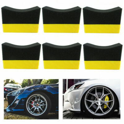 6/12Pcs Tire Applicator Dressing Shine Sponge Car Glass Polishing Sponge
