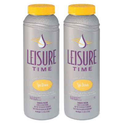 Leisure Time Spa Down pH Balancer Adjuster Decreaser 2.5lb for Spa & Hot Tub 2pk