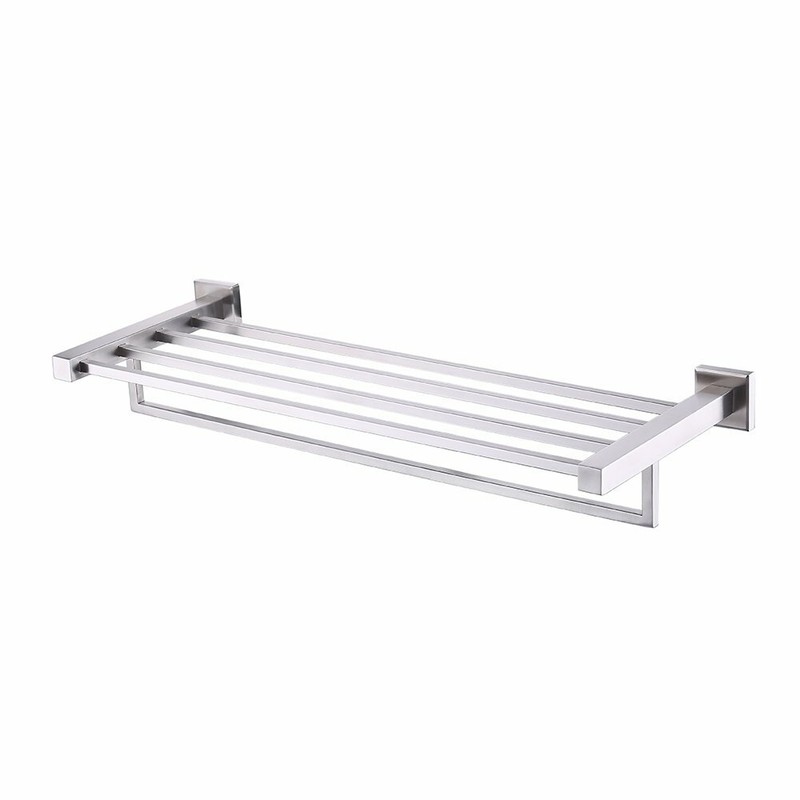 Shelf, With Towel Bar Rustproof Stainless Steel 24 Inch Wall