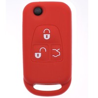 Auto Schlüssel Schutz Hülle Rot für Mercedes Be...