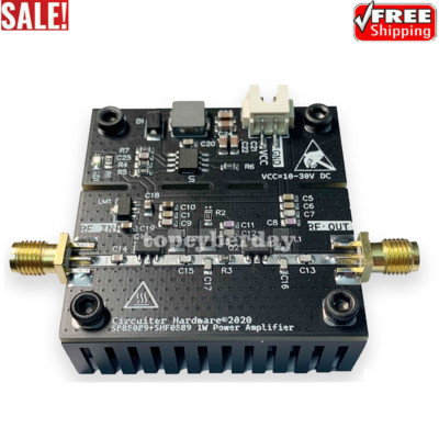 Microwave Power Amplifier RF Board SBB5089+SHF0589 40MHz-1.2GHz 2W Gain 25DB NEW