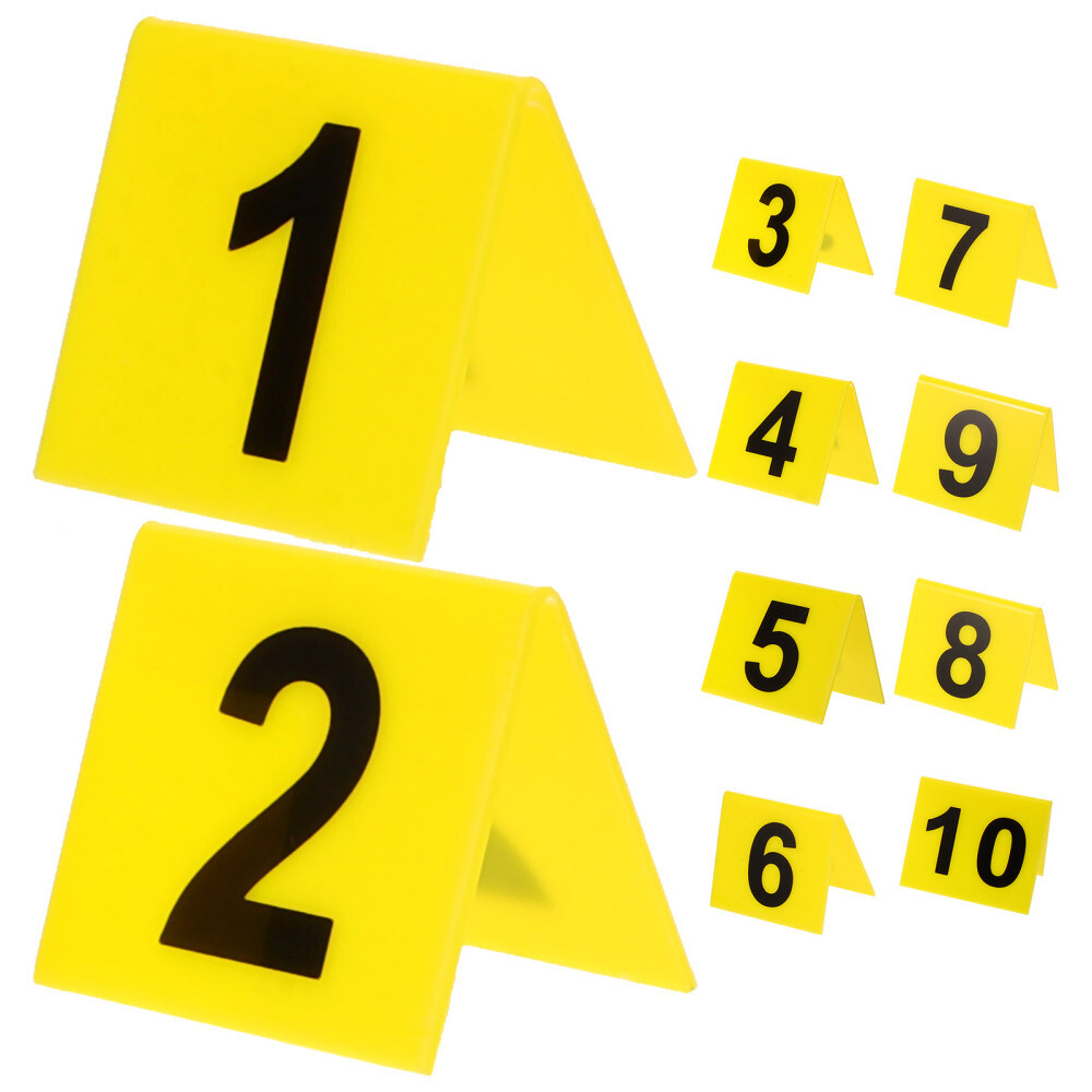 10 Reusable Number Markers - Ideal for Party Games, Tabletops & Restaurants
