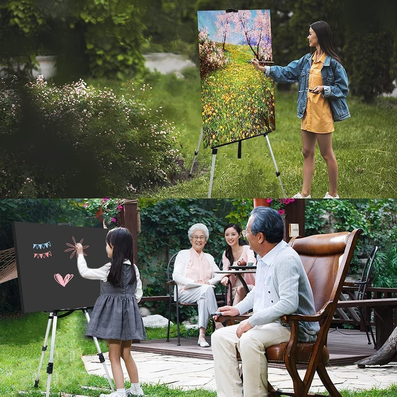 Art Artist Easel Stand for Painting:  Aluminum Metal Adjustable Easels for Paint