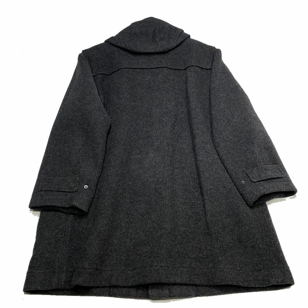 Pre-owned Jos. A. Bank Jos A Bank Wool Duffle Coat Xl Charcoal Work Dress Plaid Warm Mens $695 In Gray