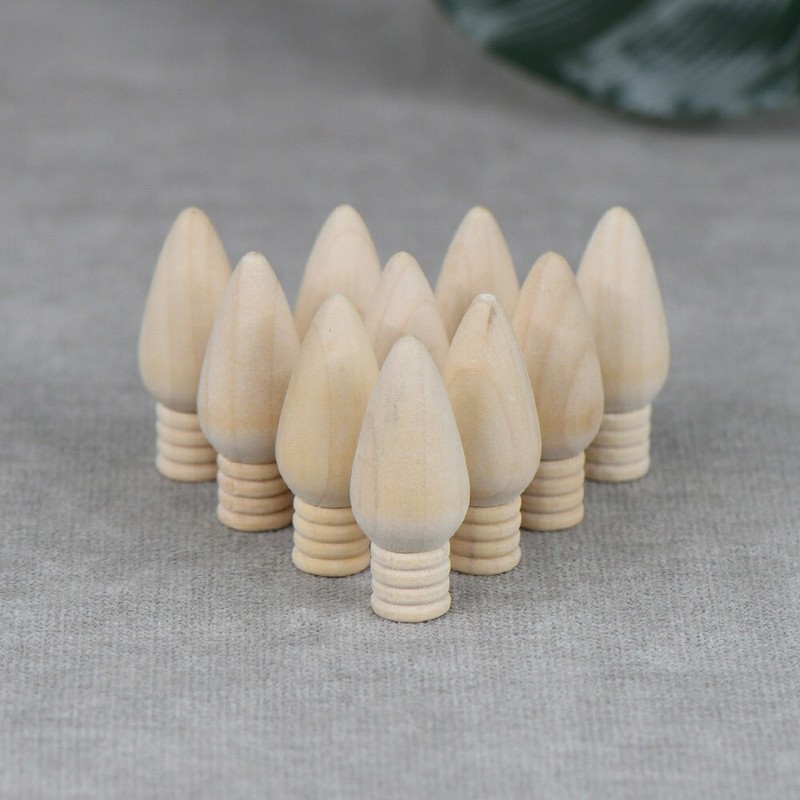Wooden Christmas Light Bulb Christmas Tree Wooden  Christmas Tree