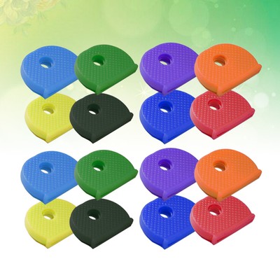  24 Pcs Key Cap Sleeve Rings Caps Covers Tags Identifier Label Identification