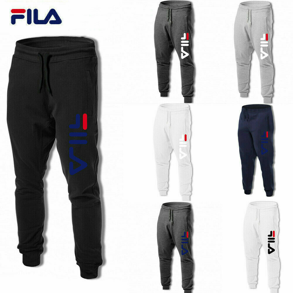Herren FILA Sporthose Fitness Freizeithose Jogginghose Unisex Erwachsene S-3XL
