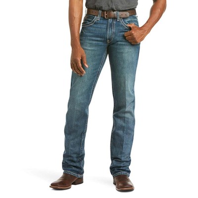 Мужские синие повседневные брюки Ariat M7 Rocker Stretch Coltrane Stackable Jean 10027748