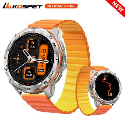 2024 KOSPET Smart Watch for Men GPS Smart Watch 50M Waterproof+Magnetic Strap