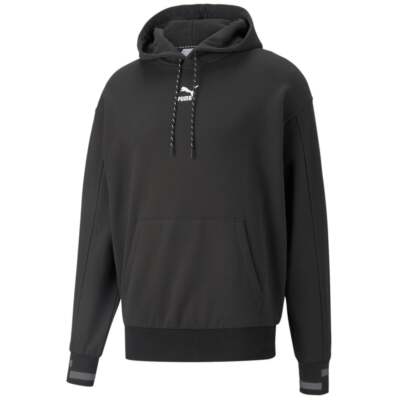 

Puma Glitch Pullover Hoodie Mens Black Casual Outerwear 533117-01, Черный