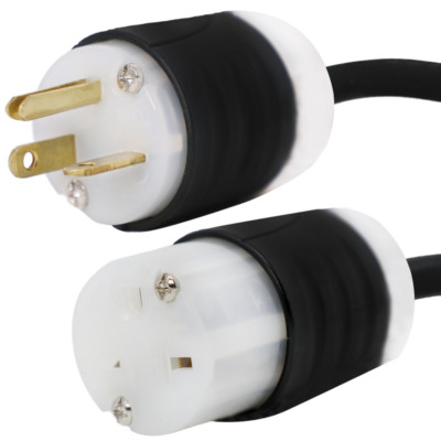 NEMA L15-20 Generator Extension Cord 10//4 SOOW Heavy Duty Industrial Cable 250V 30A 3Phase 75 Ft.