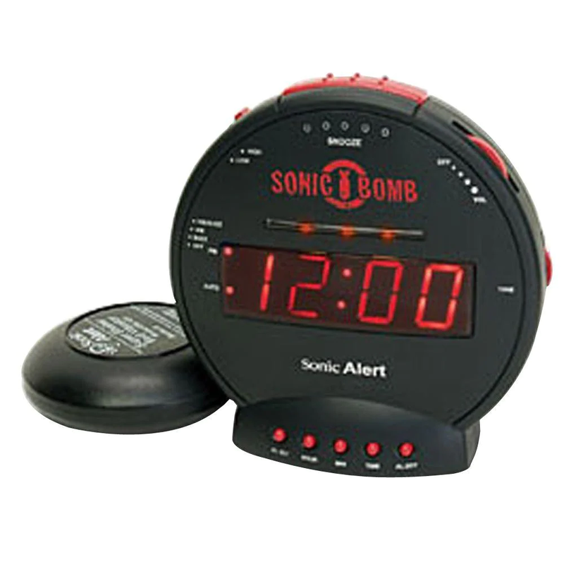 With Bed Shaker Alert Vibrating Black