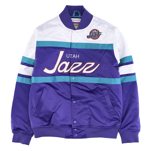 

Mitchell - Ness Special Script Тяжелая Атласная Баскетбольная Куртка Мужская Фиолетовая C, Фиолетовый, Mitchell - Ness Special Script Heavyweight Satin Basketball Jacke