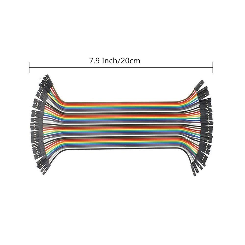120pcs 20CM Multicolored Dupont Wire 40pin Male to Female, 40pin Male to Male, 4