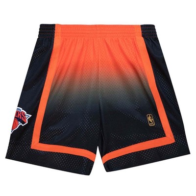 

Мужские шорты Mitchell - Ness Fadeaway Swingman 1996 года, размер , спортивный, повседневный, SMSH4, Black;orange, Mitchell - Ness Fadeaway Swingman Shorts 1996