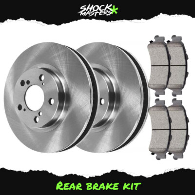 Rear Brake Rotors & Ceramic Pads Set Kit for 2012-2019 Subaru Impreza