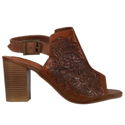 

Roper Mika Block Heels Shooties Женское Коричневое Платье Повседневное 09-021-0946-1276, Коричневый, Roper Mika Block Heels Shooties