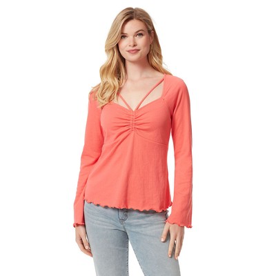 

Jessica Simpson Женский топ Rori со сборками, Sugar coral