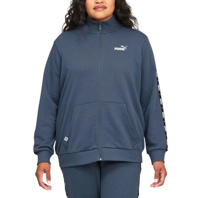

Puma Power Tape FullZip Track Jacket Plus Женские синие пальто Куртки Верхняя одежда 67, Синий, Puma Power Tape FullZip Track Jacket Plus