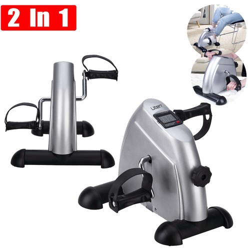 Portable Mini Exercise Pedal Bicycle w/LCD Display for Legs & Arms Rehab Trainer