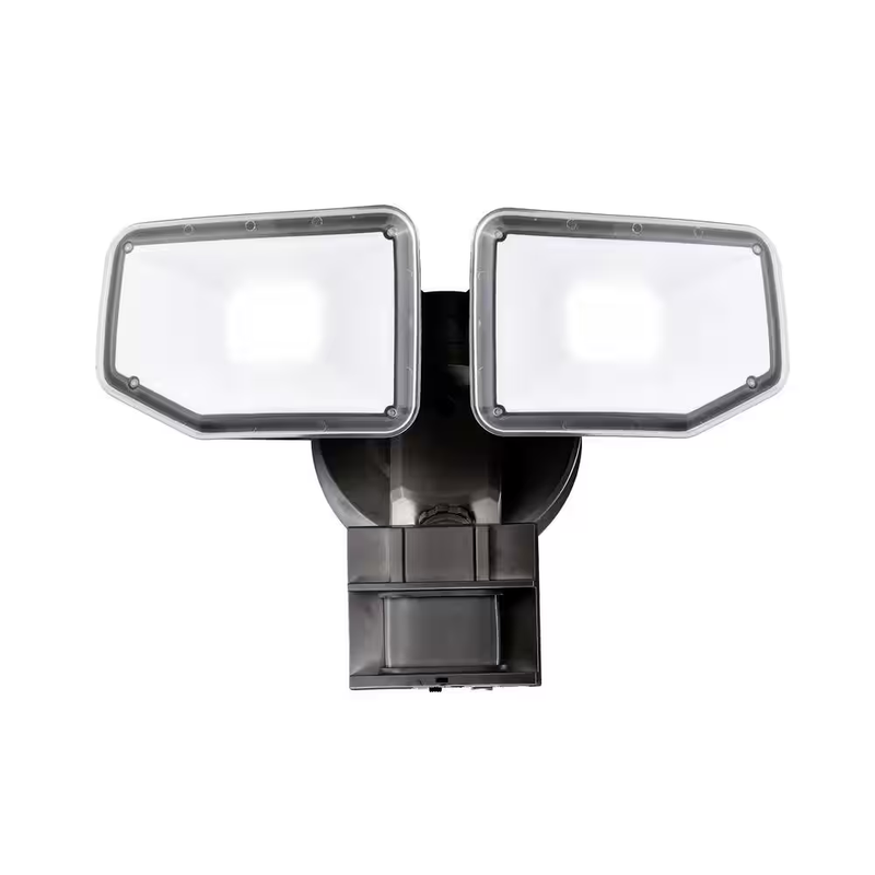 LED Security Light Motion Sensor Floodlight Outdoor 4000LM Dusk To Dawn Bronze