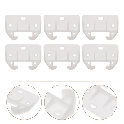  12 Pcs Hinge Repair Plate Rv Drawer Slides Rail Parts Track Guides