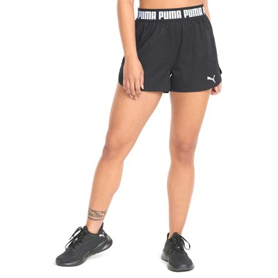 

Puma Train Strong тканые 3-дюймовые спортивные шорты женские черные повседневные спортивные ботинки, Черный, Puma Train Strong Woven 3 Inch Athletic Shorts