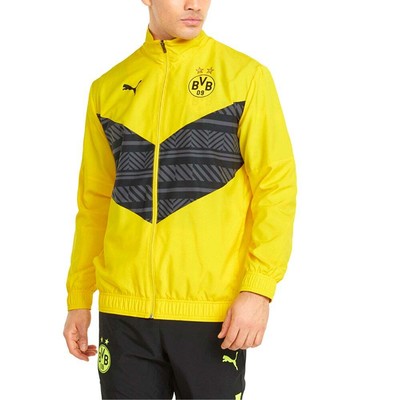 

Puma Bvb Prematch Full Zip Футбольная куртка мужская желтая повседневная спортивная верхняя одежда 7, Желтый, Puma Bvb Prematch Full Zip Soccer Jacket