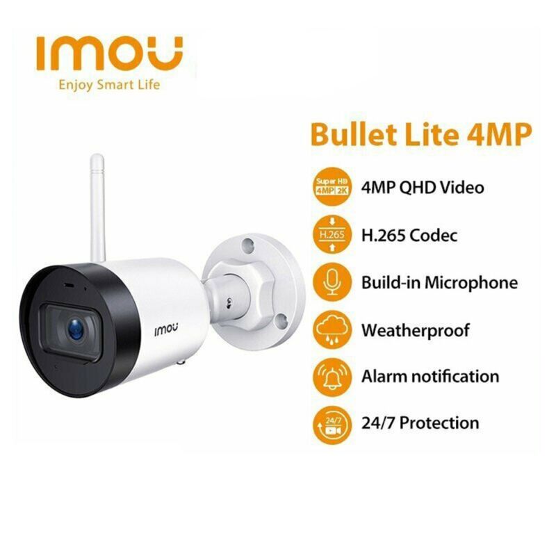 IMOU 4MP WIFI IP Security Camera IP67 Outdoor CCTV Smart Home Garden IP Camera
